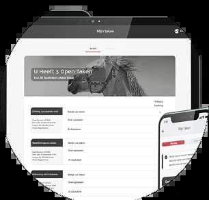 Dashboard van The Law Firm met overzicht van openstaande taken, deadlines en lopende juridische dossiers.